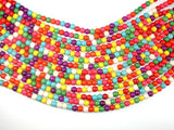 Howlite Beads, Multicolored, Round, 6mm-Gems: Round & Faceted-BeadBeyond