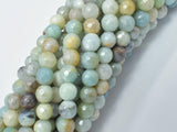 Mystic Coated Amazonite, 6mm (6.3mm) Faceted, AB Coated-Gems: Round & Faceted-BeadBeyond