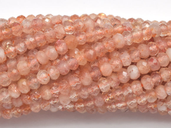 Sunstone Beads, 2x3mmmm Micro Faceted Rondelle-Gems:Assorted Shape-BeadBeyond