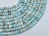 Dominican Larimar, (4.5-5)x(7-7.5))mm, Faceted Rondelle-BeadBeyond