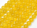 Jade Beads-Yellow, 10mm Round Beads-Gems: Round & Faceted-BeadBeyond