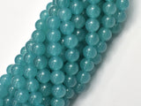 Jade Beads, Teal, 8mm Round Beads-Gems: Round & Faceted-BeadBeyond