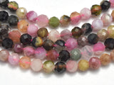 Watermelon Tourmaline Beads, 3mm Micro Faceted Round-Gems: Round & Faceted-BeadBeyond