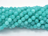 Teal Jade Beads, 7.8mm Faceted Round-Gems: Round & Faceted-BeadBeyond