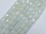 Aquamarine 8x10mm Faceted Rectangle-BeadBeyond