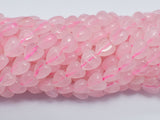Rose Quartz 8mm Heart Beads-BeadBeyond