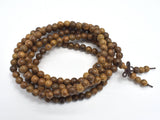 Wenge Wood, 6mm (6.3mm) Round, 50 Inch, Long strand, Approx. 216 Beads-Wood-BeadBeyond