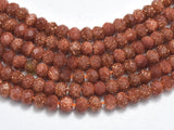 Goldstone Beads, 2x2.9mm Micro Faceted Rondelle-Gems:Assorted Shape-BeadBeyond