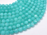 Teal Jade Beads, 7.8mm Faceted Round-Gems: Round & Faceted-BeadBeyond