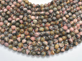 Rhodochrosite, 8mm, Round, 15 Inch-BeadBeyond