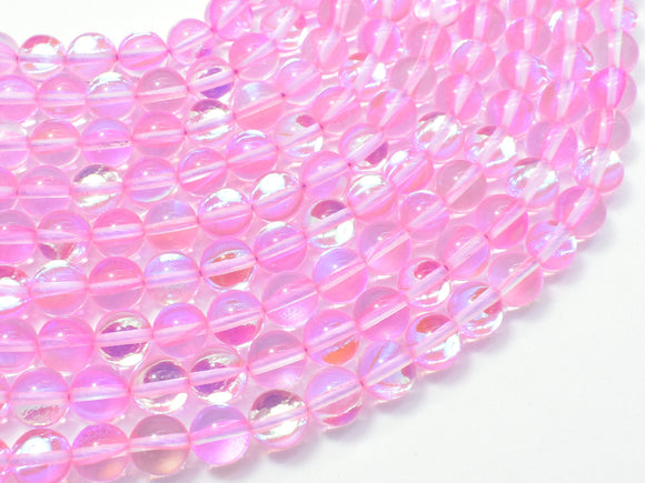 Mystic Aura Quartz-Pink, 8mm (8.4mm)-Gems: Round & Faceted-BeadBeyond