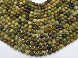 Green Garnet Beads, 8mm Round Beads-BeadBeyond