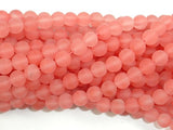 Matte Cherry Quartz Beads, 6mm Round Beads-BeadBeyond