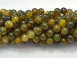 Dragon Veins Agate Beads, 8mm, Round Beads-Agate: Round & Faceted-BeadBeyond