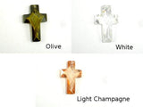 CZ beads,14x22mm Faceted Cross Pendant-Cubic Zirconia-BeadBeyond