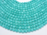 Teal Jade Beads, 7.8mm Faceted Round-Gems: Round & Faceted-BeadBeyond