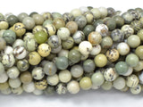 Dendritic Jasper, 6mm (6.5mm) Round Beads, 15.5 Inch-Gems: Round & Faceted-BeadBeyond