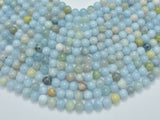 Genuine Aquamarine Beads, 8mm Round Beads-Gems: Round & Faceted-BeadBeyond