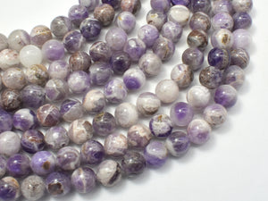 Chevron Amethyst, Dog Tooth Amethyst, 8mm Round-Gems: Round & Faceted-BeadBeyond