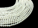 White Sponge Coral Beads, Round, 6mm(6.5 mm)-Gems: Round & Faceted-BeadBeyond