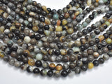 Black Amazonite Beads, 8mm, Round-BeadBeyond