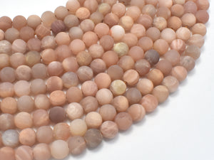Matte Sunstone Beads, Round, 6mm-Gems: Round & Faceted-BeadBeyond