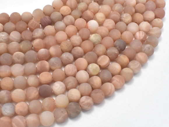 Matte Sunstone Beads, Round, 6mm-Gems: Round & Faceted-BeadBeyond