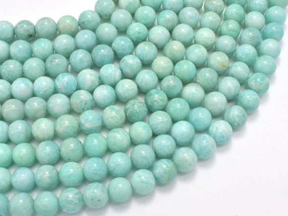 Russian Amazonite Beads, 8mm Round Beads-Gems: Round & Faceted-BeadBeyond