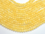 Yellow Jade Beads, Round, 6mm, 15 Inch-BeadBeyond