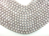 Jade Beads, Light Gray, 10mm(10.3mm) Faceted Round-Gems: Round & Faceted-BeadBeyond