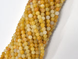 Yellow Jade Beads, 4mm (4.5mm) Round Beads-Gems: Round & Faceted-BeadBeyond