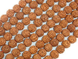 Rudraksha Beads, 9.5mm-10.5mm Round Beads-Wood-BeadBeyond