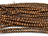 Tiger Skin Sandalwood Beads, 6mm Round Beads-Wood-BeadBeyond