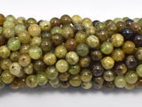 Green Garnet Beads, 6mm (6.5mm) Round Beads-BeadBeyond