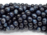 Blue Tiger Eye, 8mm (8.4mm) Round Beads-Gems: Round & Faceted-BeadBeyond