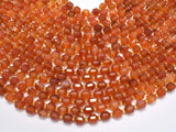 Carnelian Beads, 8mm Faceted Prism Double Point Cut-Gems: Round & Faceted-BeadBeyond
