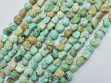 Natural Peru Turquoise Beads, 5x7mm, Nugget Beads-BeadBeyond