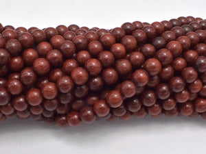 Red Sandalwood Beads, 6mm Round Beads-Wood-BeadBeyond