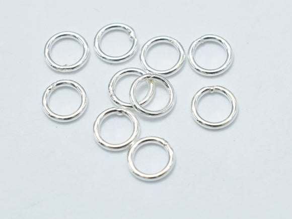 40pcs 925 Sterling Silver Close Jump Ring, 4mm-Metal Findings & Charms-BeadBeyond