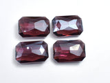 Crystal Glass 18x26mm Faceted Rectangle Beads, Wine Red, 2pieces-BeadBeyond