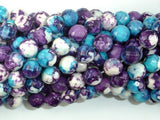 Rain Flower Stone Beads, Blue, Purple, 8mm Faceted Round Beads-Gems: Round & Faceted-BeadBeyond