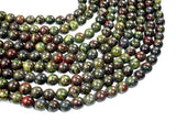 Dragon Blood Jasper Beads, 10mm Round Beads-BeadBeyond