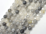 Gray Quartz Beads, Round, 8mm-BeadBeyond
