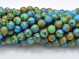 Turquoise Howlite-Blue & Green, 8mm Round Beads-Gems: Round & Faceted-BeadBeyond