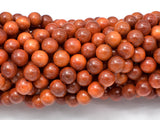 Dragon Blood Wood Beads, 8mm Round Beads, 35 Inch-Wood-BeadBeyond