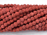 Red Lava Beads, Round, Approx 7mm-Gems: Round & Faceted-BeadBeyond
