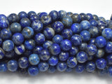 Lapis Lazuli, 8mm Blue Round Beads-BeadBeyond