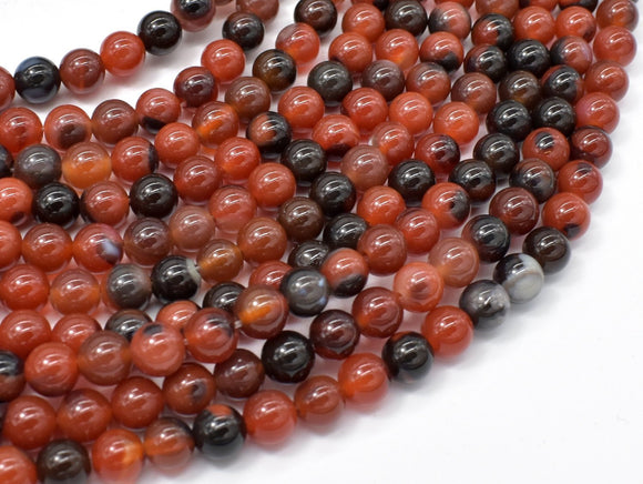 Sardonyx Agate Beads, 6mm Round-Agate: Round & Faceted-BeadBeyond