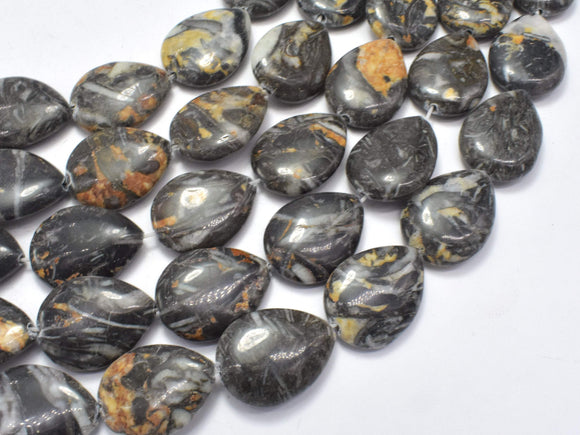 Jasper Beads, 15x20mm Flat Teardrop-Gems: Nugget,Chips,Drop-BeadBeyond