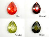 CZ beads, 13x18mm Faceted Pear Briolette-Cubic Zirconia-BeadBeyond